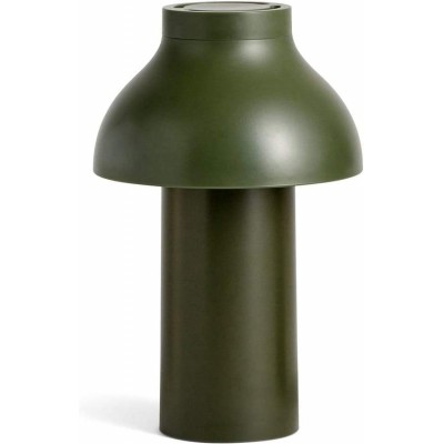 Lampada da tavolo Forma Cilindrica 22×14 cm. Led portatile Soggiorno, sala da pranzo e atrio. Stile moderno. ABS, Alluminio e PMMA. Colore verde