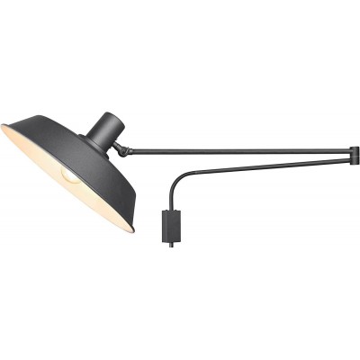 Luz de parede interna Trio 40W 150×36 cm. Articulável Metais. Cor preto