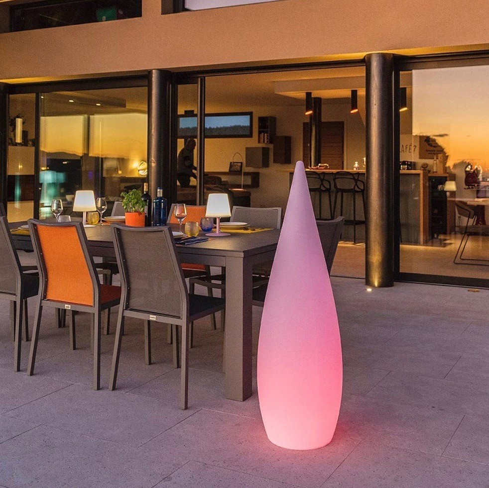 186,95 € Free Shipping | Outdoor lamp 124×41 cm. Wireless Steel. White Color