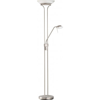 224,95 € Free Shipping | Floor lamp 40W 182×32 cm. Auxiliary reading light Metal casting. Nickel Color