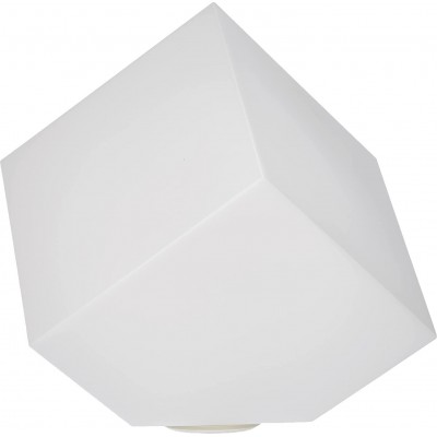 Lampada da parete per interni 25W Forma Cubica 37×37 cm. Soggiorno, camera da letto e atrio. Stile moderno. PMMA e Metallo. Colore bianca