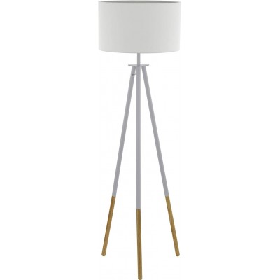 251,95 € Envoi gratuit | Lampadaire Eglo 60W Trépied de serrage Acier et bois. Couleur blanc