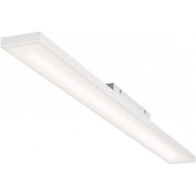 173,95 € Spedizione Gratuita | Lampada da soffitto 120×10 cm. LED RGB multicolore. Telecomando Metallo. Colore bianca