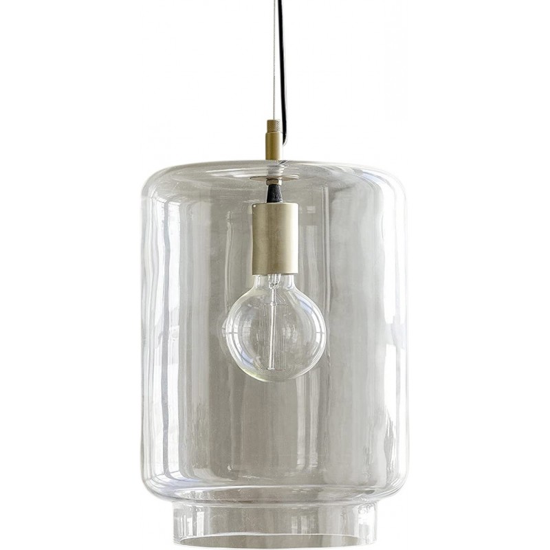 157,95 € Envoi gratuit | Lampe à suspension Façonner Cylindrique 35×25 cm. Salle à manger et chambre. Style vintage. Cristal et Métal