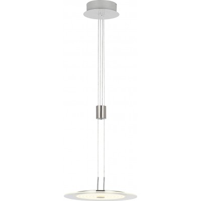 202,95 € Free Shipping | Hanging lamp 22W 150×35 cm. Metal casting. Nickel Color