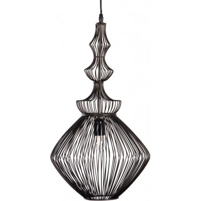 171,95 € Free Shipping | Hanging lamp 35×35 cm. Metal casting. Black Color