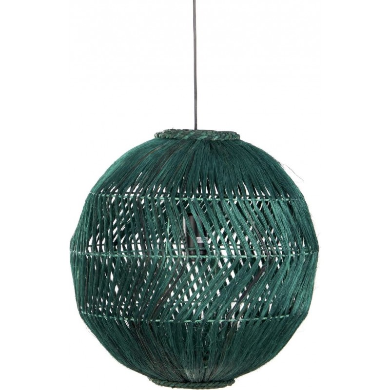 228,95 € 免费送货 | 吊灯 球形 形状 45×45 cm. 客厅, 厨房 和 卧室. 现代的 风格. 绿色的 颜色