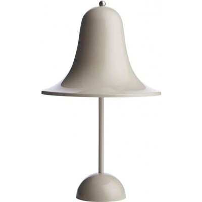 台灯 2W 锥 形状 30×18 cm. 便携式领导。 USB充电器 客厅, 饭厅 和 卧室. 金属. 灰色的 颜色