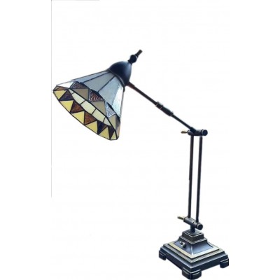 Lampada da tavolo 12W Forma Conica 45×35 cm. Sala da pranzo, camera da letto e corridoio. Stile design. Colore grigio