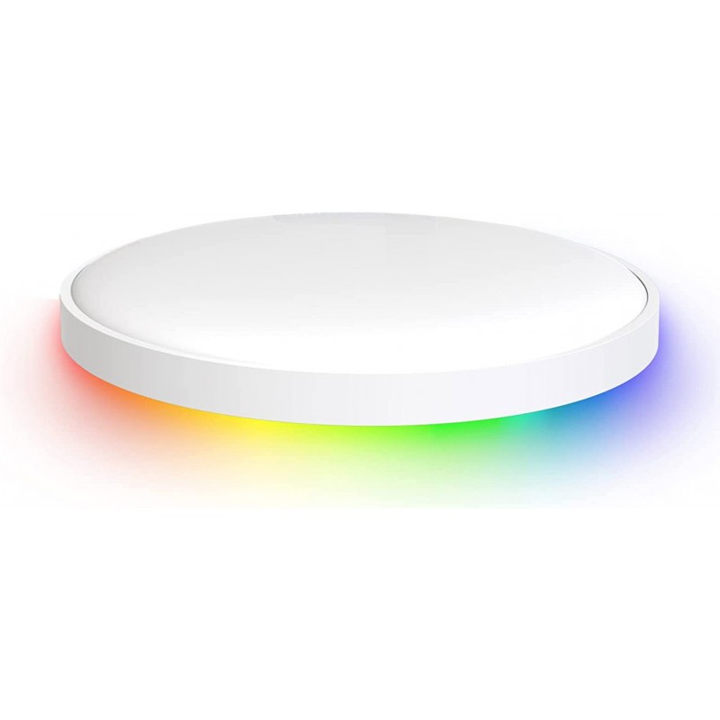 177,95 € Free Shipping | Indoor ceiling light 50W 4000K Neutral light. Round Shape 56×56 cm. Multicolor RGB LED. Control with Smartphone APP. Alexa, Apple and Google Home Living room, dining room and lobby. Modern Style. White Color