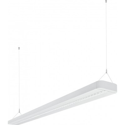 Hanging lamp Rectangular Shape 149×12 cm. LED Living room, dining room and bedroom. White Color