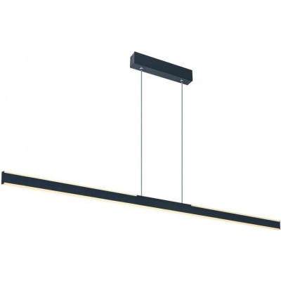 Hanging lamp 175×11 cm. Dimmable LED Aluminum. Black Color