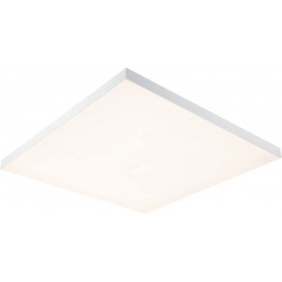 LED面板 31W LED 正方形 形状 60×60 cm. 可调光 LED多色 RGB。遥控 客厅, 饭厅 和 卧室. 金属. 白色的 颜色