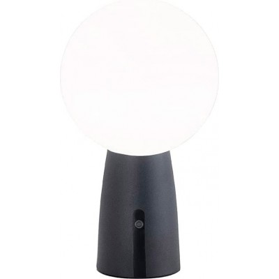 Настольная лампа 2W 3000K Теплый свет. Сферический Форма 26×15 cm. Диммируемые светодиоды Гостинная, столовая и терраса. Современный Стиль. Алюминий и Стекло. Белый Цвет