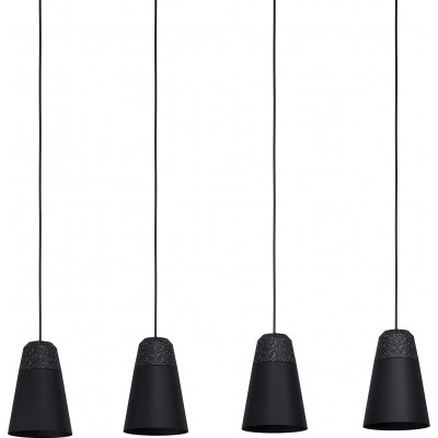 Подвесной светильник Eglo 110×98 cm. 4 прожектора Металл. Чернить Цвет