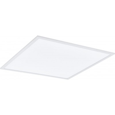 LEDパネル Eglo 平方 形状 60×60 cm. 調光可能な LEDマルチカラーRGB。リモコン リビングルーム, ダイニングルーム そして ロビー. レトロ スタイル. PMMA そして 金属. 白い カラー