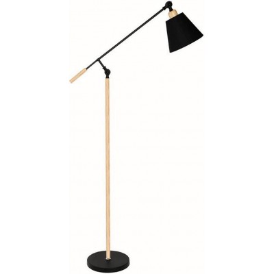 162,95 € Free Shipping | Floor lamp 40W Conical Shape 112×25 cm. Articulable Living room, bedroom and lobby. Metal casting. Black Color