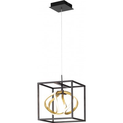 216,95 € Free Shipping | Hanging lamp 20W 160×27 cm. Metal casting. Black Color