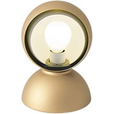 Lámpara de sobremesa Forma Redonda 18×12 cm. Salón, comedor y vestíbulo. Estilo sofisticado y diseño. Metal. Color dorado