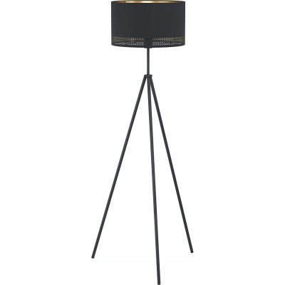 171,95 € Spedizione Gratuita | Lampada da pavimento Eglo 60W 141×38 cm. Posto su treppiede Acciaio. Colore nero