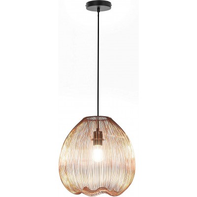 229,95 € Free Shipping | Hanging lamp 40W Spherical Shape 36×35 cm. Living room, dining room and bedroom. Modern Style. Metal casting. Golden Color