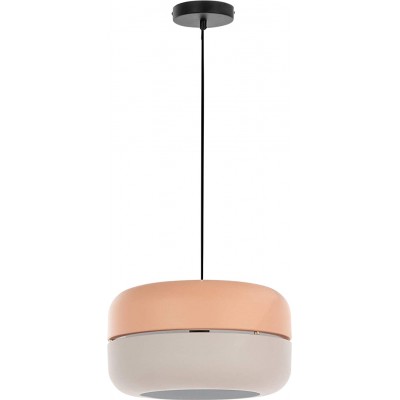 Hanging lamp 40W Cylindrical Shape 150×35 cm. Living room, bedroom and lobby. Modern Style. Metal casting. Rose Color