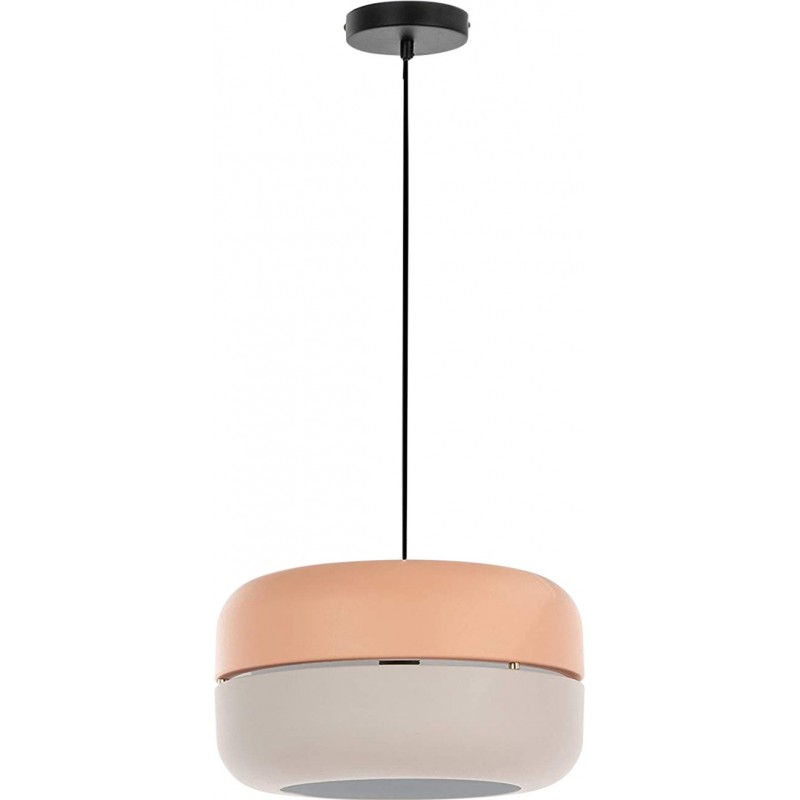 184,95 € Free Shipping | Hanging lamp 40W Cylindrical Shape 150×35 cm. Living room, bedroom and lobby. Modern Style. Metal casting. Rose Color