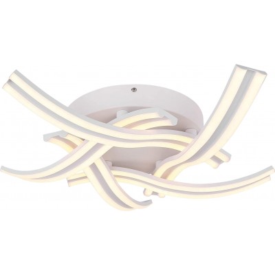 233,95 € Free Shipping | Ceiling lamp 60W 10 cm. Living room, dining room and bedroom. Acrylic and Metal casting. White Color