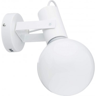 Настенный светильник для дома Сферический Форма 22×22 cm. Столовая, спальная комната и лобби. Кристалл и Металл. Белый Цвет