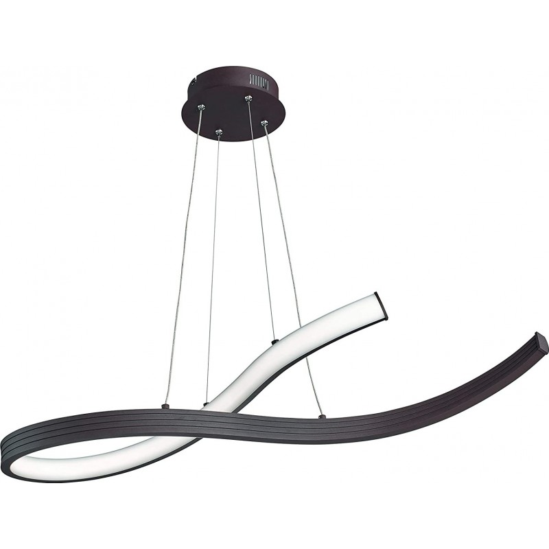 151,95 € Free Shipping | Hanging lamp 34W Round Shape 160×90 cm. Dining room, bedroom and lobby. Metal casting. Black Color