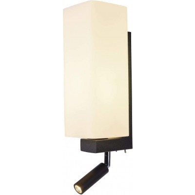 Настенный светильник для дома Прямоугольный Форма 32×14 cm. Регулируемый вспомогательный свет. регулируется в положении Гостинная, столовая и спальная комната. Стали и Стекло. Белый Цвет
