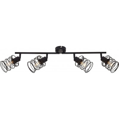 159,95 € Free Shipping | Indoor spotlight 40W 68×13 cm. 4 adjustable light points Acrylic and metal casting. Black Color