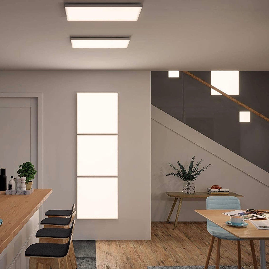 212,95 € Kostenloser Versand | LED-Panel 60×30 cm. Dimmbare LED Metall. Weiß Farbe