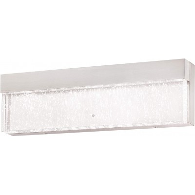 Lampada da parete per interni 50W 54×19 cm. Cristallo e metallo. Colore nichel