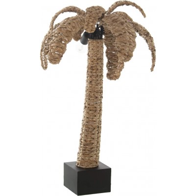 241,95 € Free Shipping | Table lamp 50×50 cm. Palm tree design Dining room, bedroom and lobby. Metal casting. Brown Color