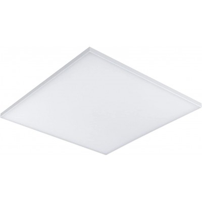 217,95 € Free Shipping | Indoor ceiling light 34W 3000K Warm light. Square Shape 60×60 cm. LED Dining room, kids zone and warehouse. Metal casting. White Color