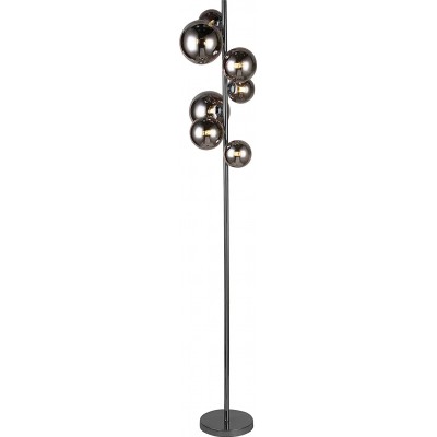 229,95 € Free Shipping | Hanging lamp 35W Spherical Shape 155×35 cm. Living room, dining room and lobby. Modern Style. PMMA. Plated chrome Color