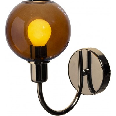 Luz de parede interna 40W 40×19 cm. Cristal. Cor dourado