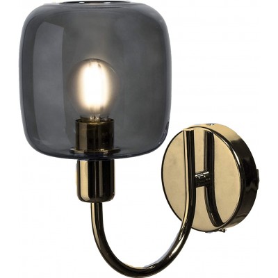 209,95 € Envio grátis | Luz de parede interna 40W 41×19 cm. Aço e vidro. Cor dourado