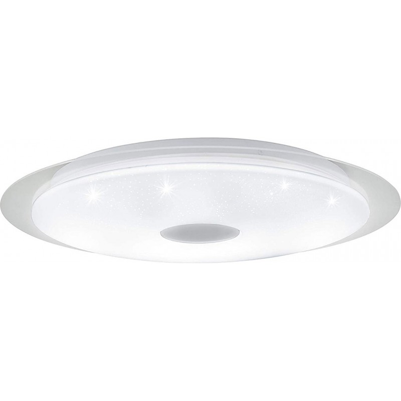 158,95 € Free Shipping | Indoor ceiling light Eglo 36W Ø 56 cm. Remote control Steel and pmma. White Color