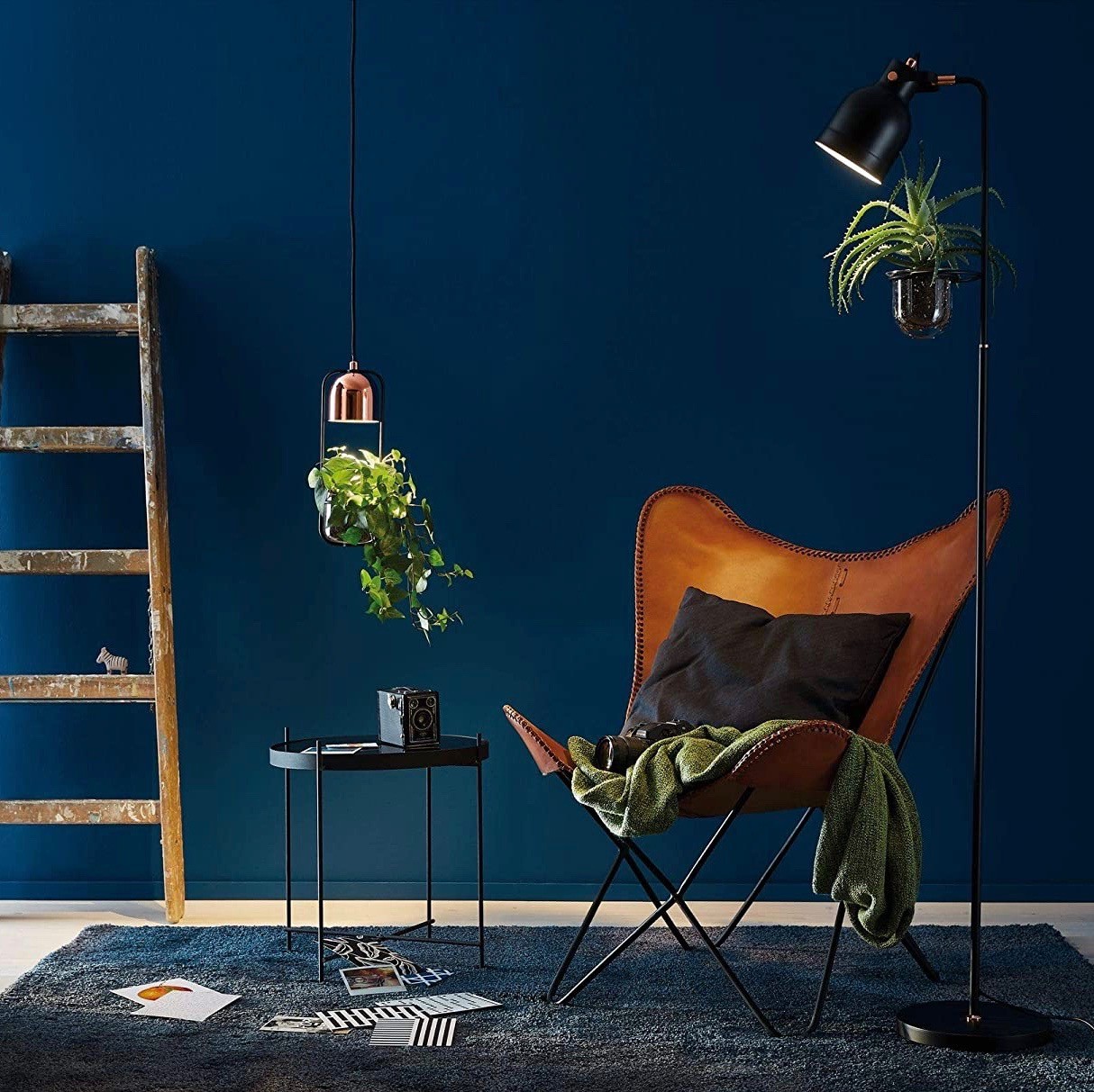 198,95 € 免费送货 | 落地灯 20W 160×37 cm. 花盆和滑梯托盘 金属. 黑色的 颜色