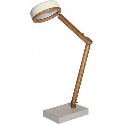 Lampada da scrivania Forma Cilindrica 67×20 cm. Sala da pranzo, camera da letto e atrio. Metallo. Colore marrone