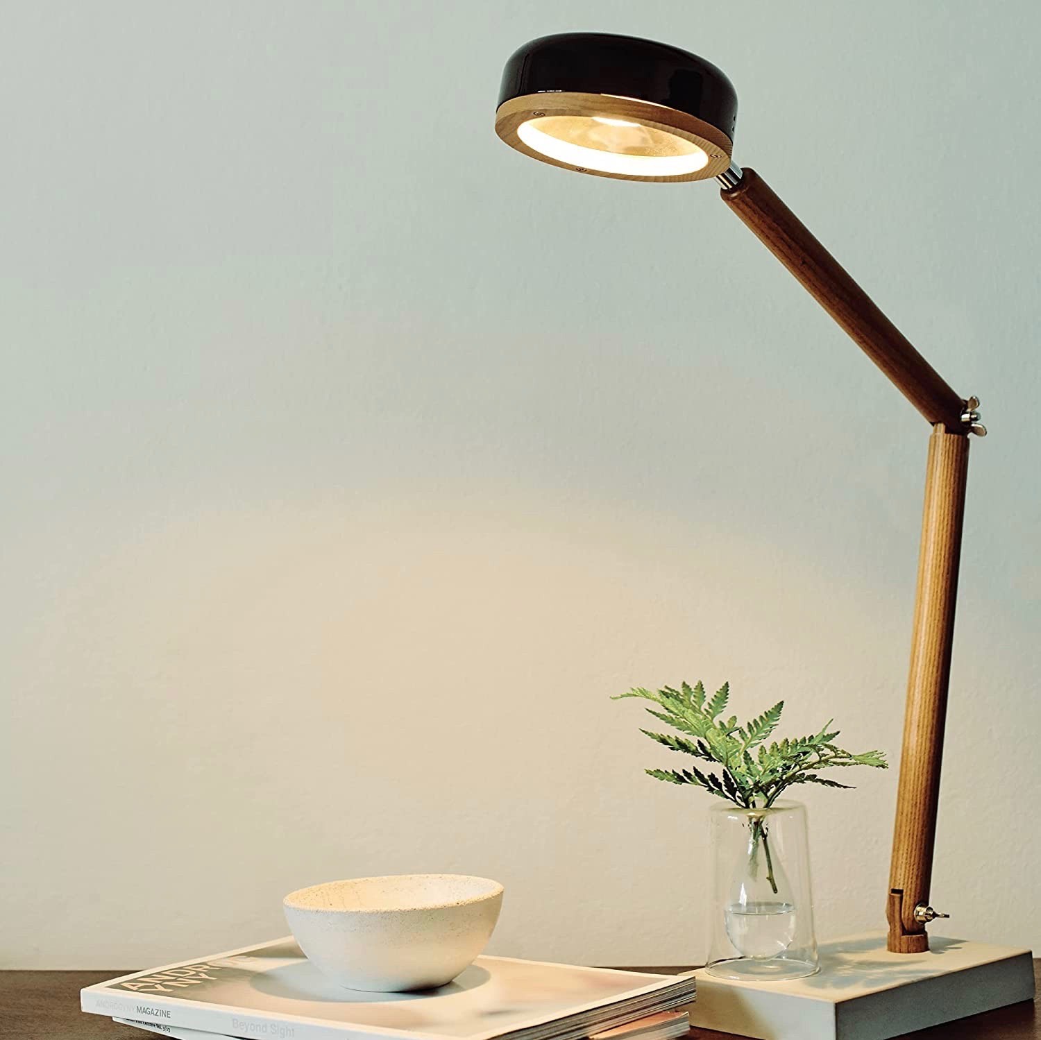 167,95 € Бесплатная доставка | Настольная лампа 67×20 cm. Металл. Коричневый Цвет