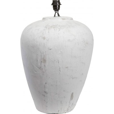 172,95 € Free Shipping | Table lamp Spherical Shape 59×37 cm. Amphora shaped design Living room, bedroom and lobby. Classic Style. Ceramic and Concrete. White Color