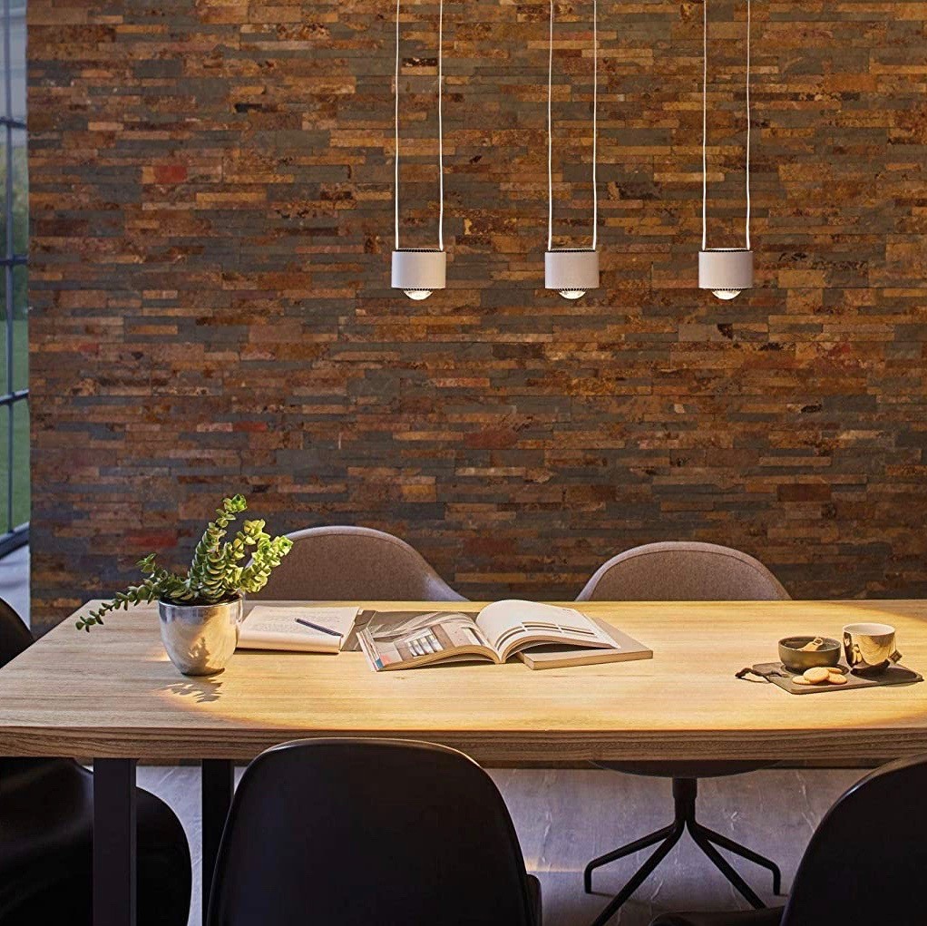 323,95 € Envio grátis | Lâmpada pendurada 28W 2700K Luz muito quente. 67×10 cm. Refletor LED triplo regulável Alumínio. Cor alumínio