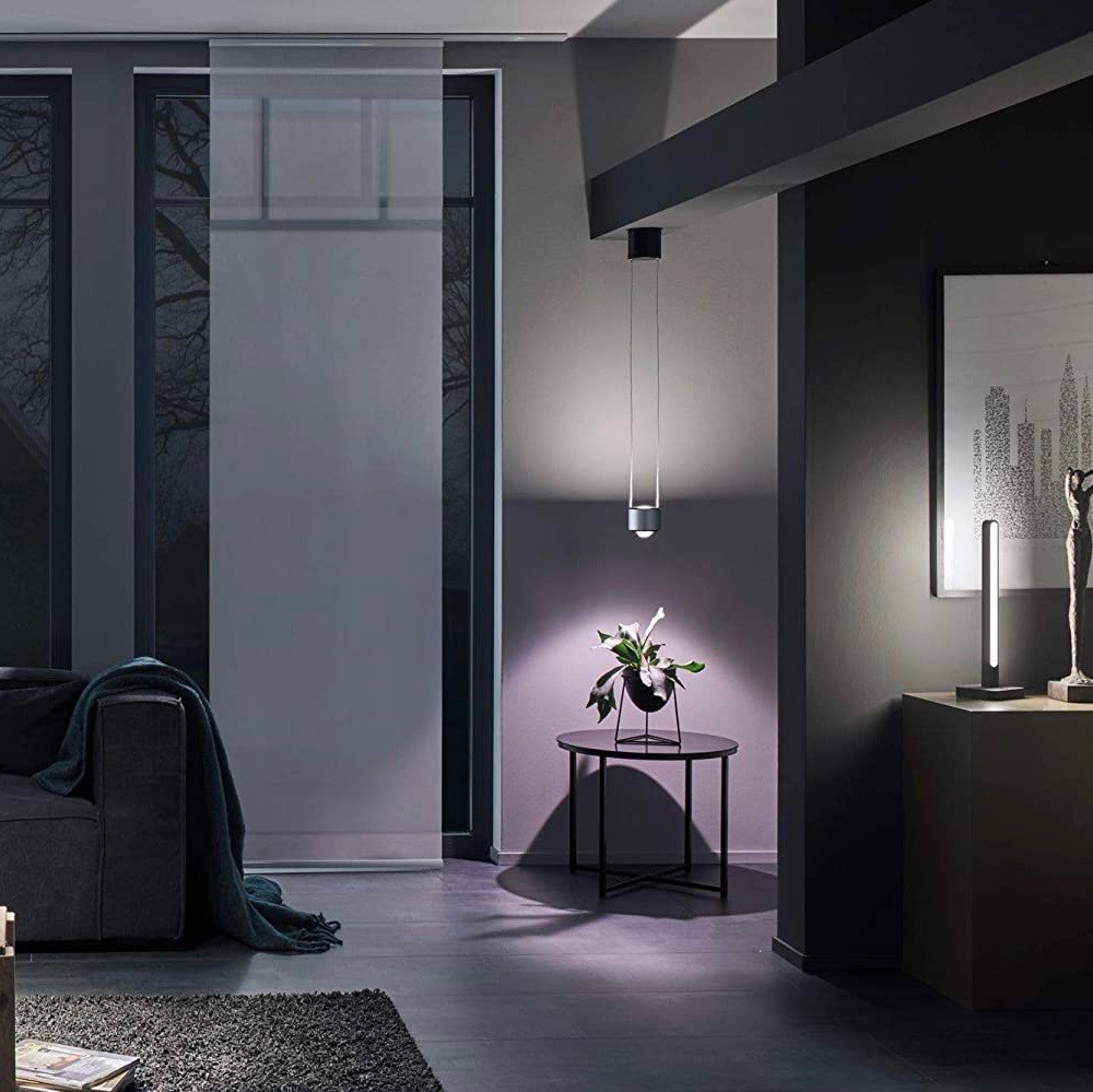 146,95 € Envío gratis | Lámpara de sobremesa 11W 2700K Luz muy cálida. 45×13 cm. LED Aluminio y pmma. Color negro