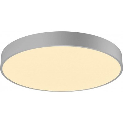 259,95 € Free Shipping | Indoor ceiling light 40W 3000K Warm light. Cylindrical Shape 60×60 cm. Adjustable in position Living room, dining room and bedroom. Modern Style. Aluminum and Polycarbonate. Gray Color