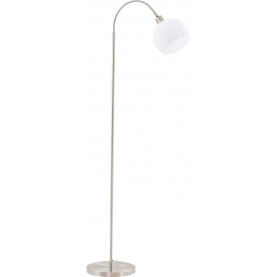Lámpara de pie Forma Esférica 143×60 cm. Comedor, dormitorio y vestíbulo. Estilo moderno. Aluminio. Color cromado