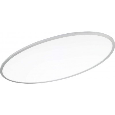 195,95 € Free Shipping | Indoor ceiling light 45W Round Shape 100×50 cm. Remote control Living room, dining room and lobby. PMMA and Metal casting. Plated chrome Color