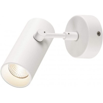 Внутренний точечный светильник 10W Цилиндрический Форма 13×5 cm. Регулируемый Гостинная, столовая и лобби. Смола. Белый Цвет